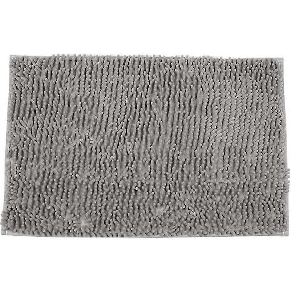 Baderomsmatte - Sklisikker matte - Striper - Absorberende - Grå - 60 x 90 cm