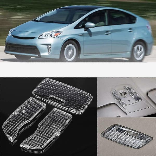 3 stk. Deksel for kartlys/leselys i taket til Prius 2010 - 2015