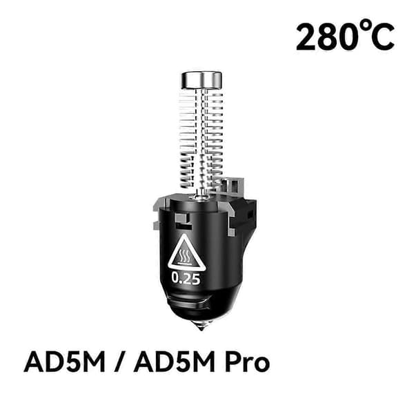 Dyse-enhed til AD5M/AD5M Pro Printer Serie 0.8mm Højhastighedsdyser 3D Printer Tilbehør As Shown