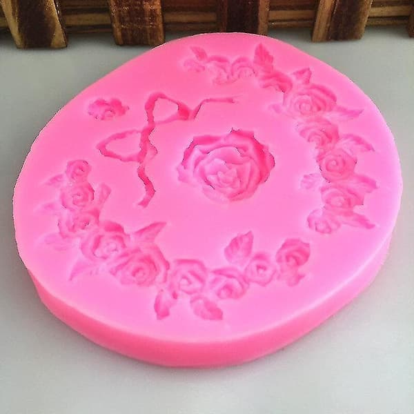 Kakeformer Nye Rosekransform Dråpelimform Roseformet Kake Dekorerer Formen 2 stk