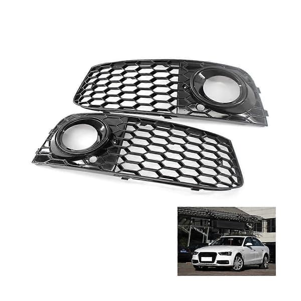 Mesh Tåkelysramme Tåkelys Grill kompatibilitet A4 B8 Rs4 2009-2012 Glossy Black 8kd807682 8kd807681