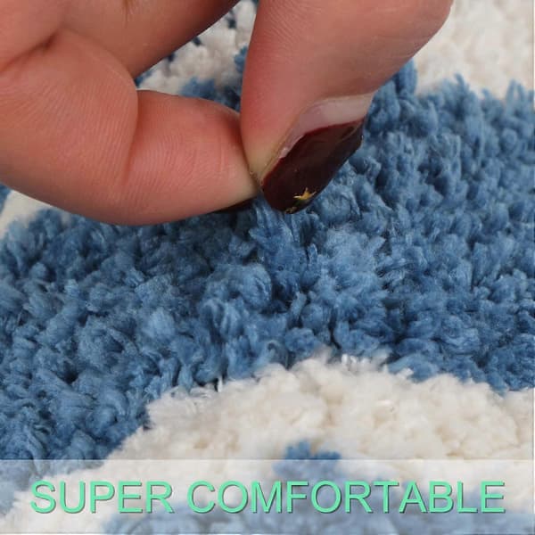 Blød absorberende skridsikker bademåtte i mikrofiber