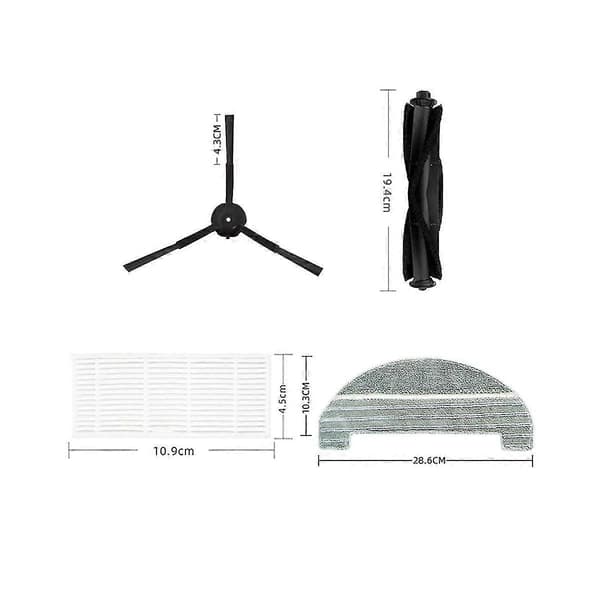 Autovac /halo, T10+ T10, L6 Pro Reservedele Sæt