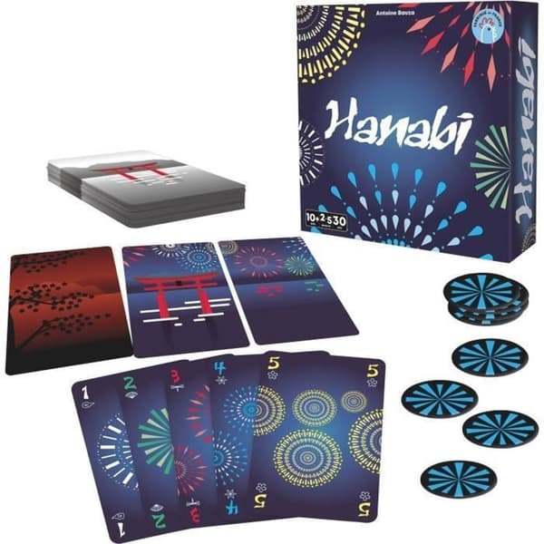 Hanabi - Asmodee - Taktisk og samarbejdsspil - fra 8 år og opefter