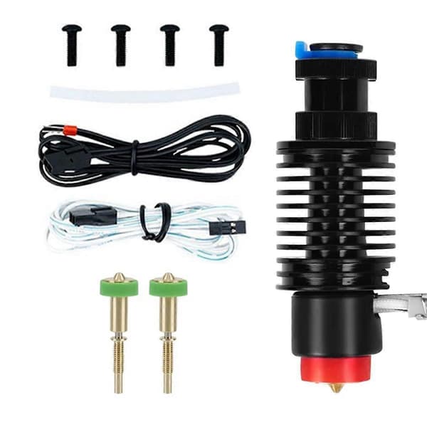 Til keramisk hotend-sæt V6 radiator messingdyse keramisk varmekerne til 3D-printerdele Paketa C As Shown