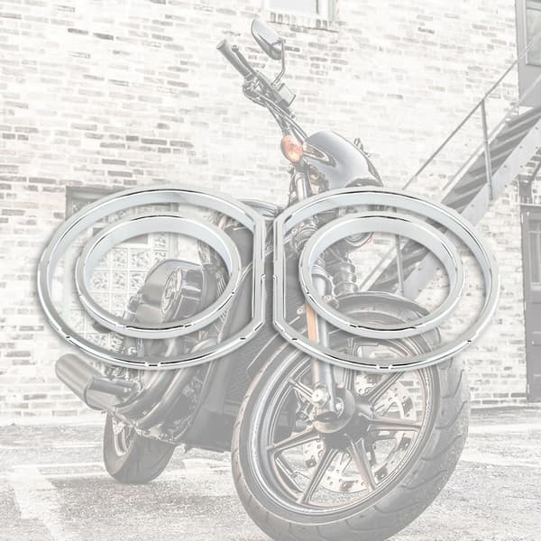 4st Instrumentbräda Mätartavla Ram Set för Street Glide 2014-2013 Silver