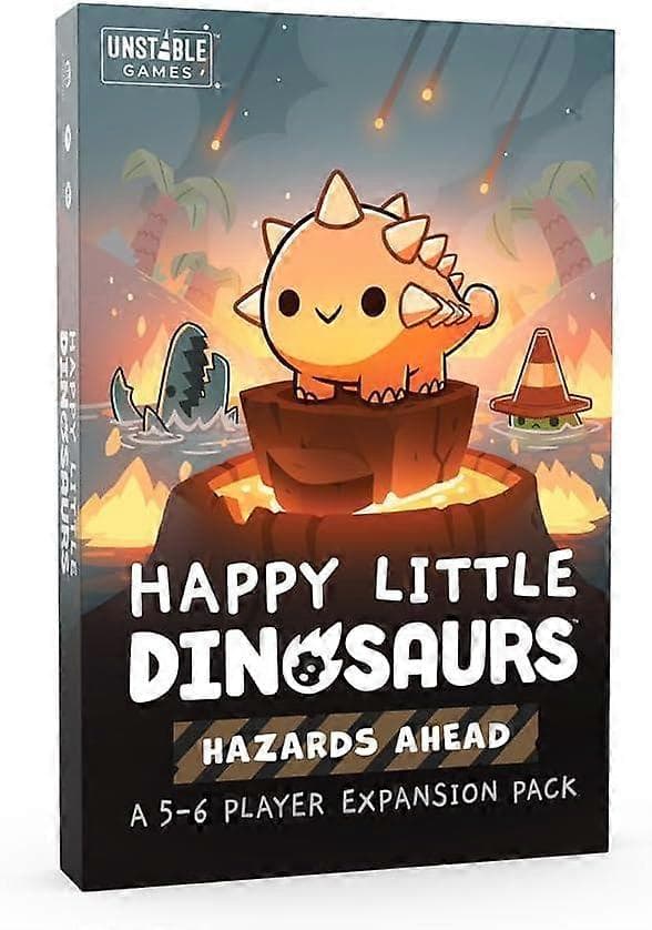Happy Little Dinosaurs Hazards Ahead -lisäpaketti korttipeliin
