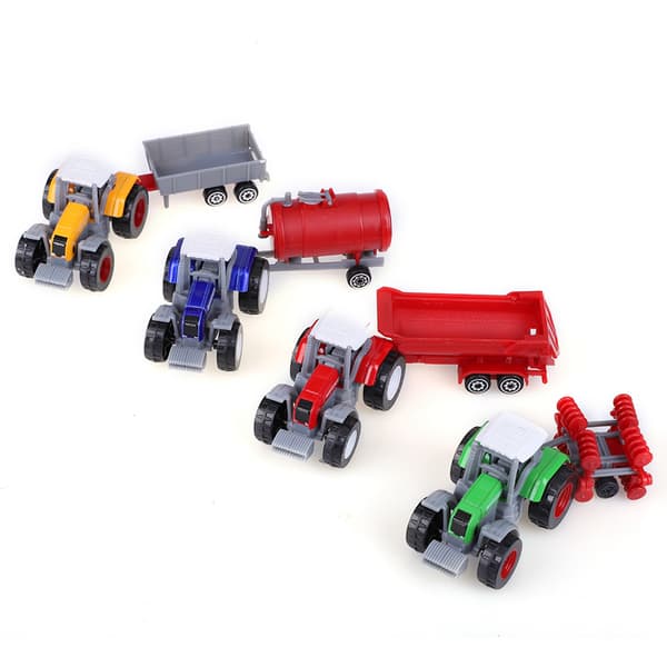 4 kpl/setti 1:64 Mittakaavan Korkea Simulaatio Maatalousajoneuvo Malli Mini Lasten Autolelu