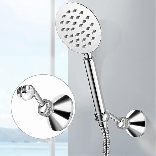 Krombelagt Justerbar Dusjhodeholder For Standard Dusjslange