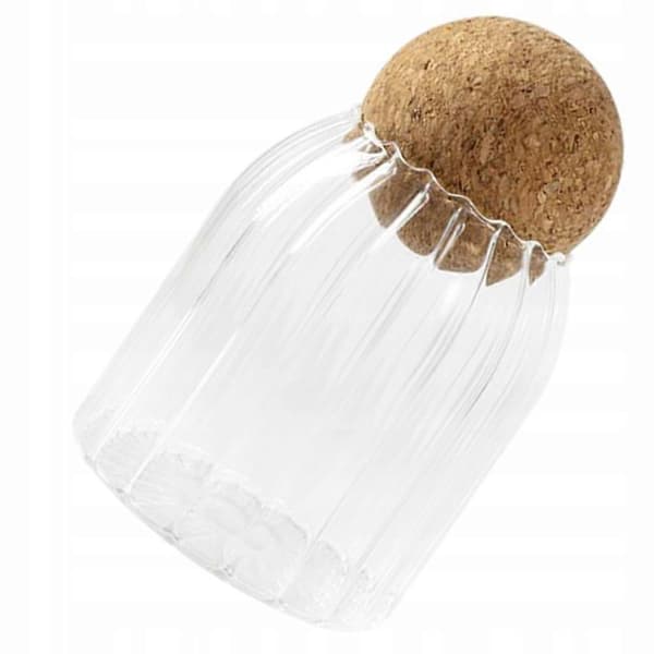 Slikbeholder til madkorn til terrariumtank multicolor