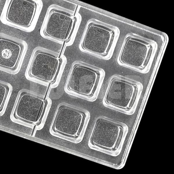 Bageplader til småkager 3D Chokoladeform Hjemmelavede Kuber Chokolade DIY Konditorværktøj Polycarbonat Chokoladeforme Plastik