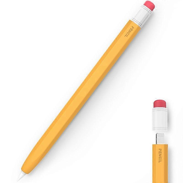 För Apple Pencil 1 AhaStyle PT180-1 Stylus Skyddsfodral För Apple Pencil 1 Yellow
