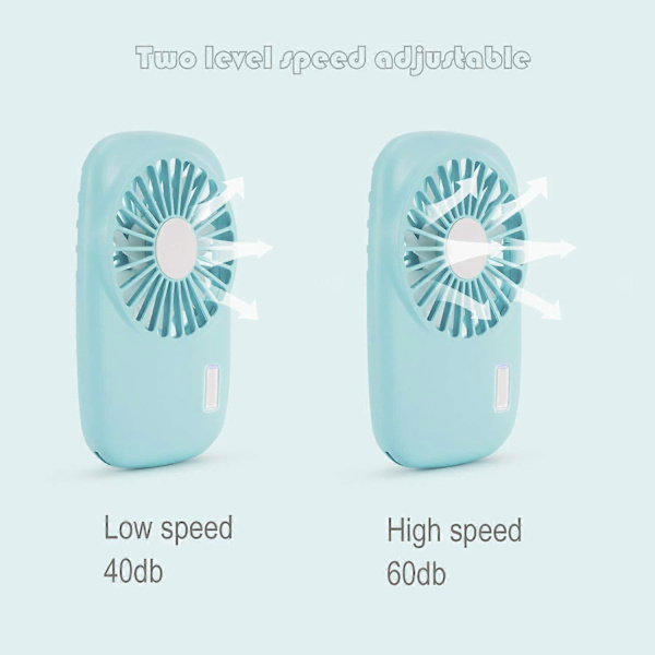 Tuuletin Mini Fan Tehokas pieni henkilökohtainen kannettava tuulettimen nopeus säädettävä USB ladattava ripsien tuuletin