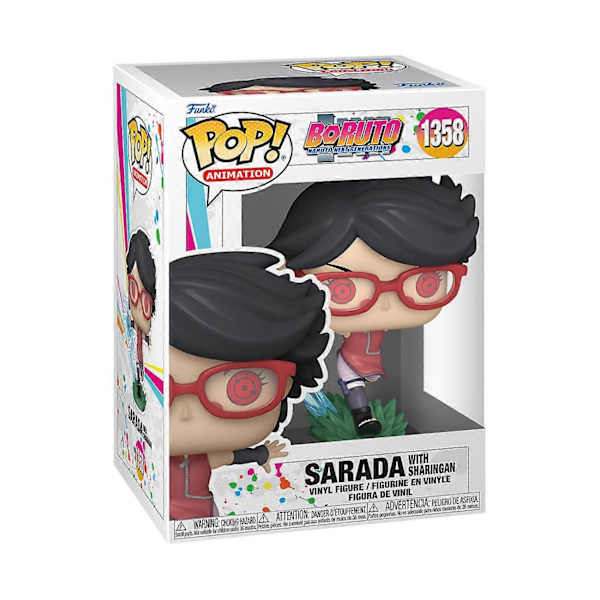 Sarada (Sharingan) Boruto Pop! Anime Vinyylifiguuri Multicolor One Size