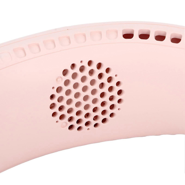 Bärbar halsfläkt för kontor och resor (rosa)