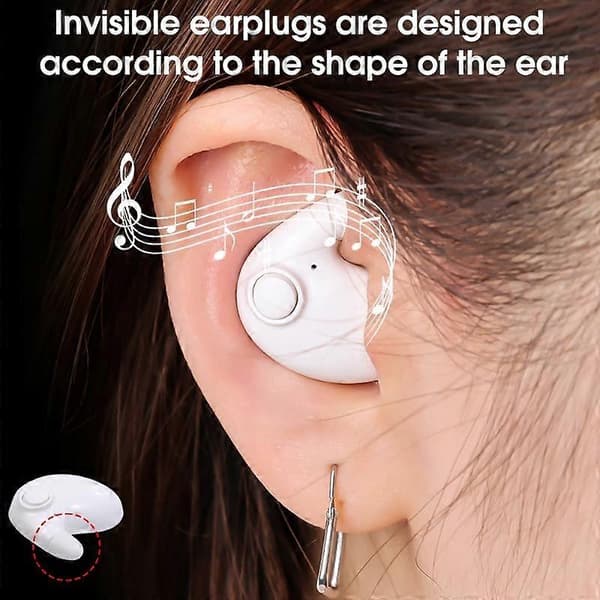 Trådlöst headset Bluetooth 5.3 Dolda öronsnäckor Lättvikt Vattentät Anti-brus Touch Control Hörlurar HG