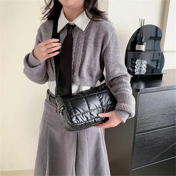 Moderigtig dameskuldertaske Crossbody tasker Satchel Komplementerer ethvert outfit lyseblå Pink