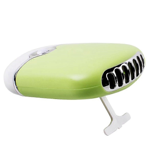 Handhållen USB-laddningsbar bladlös fläkt (GRÖN)
