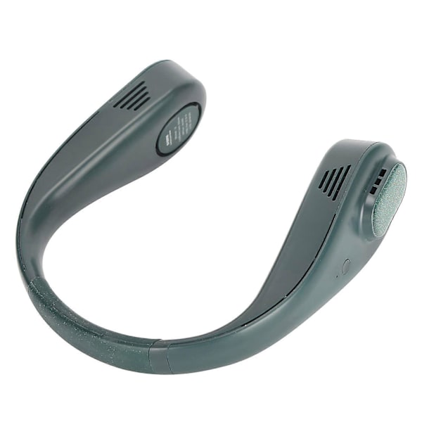 Hiljainen USB-riippuva kaulatuuletin (vihreä)
