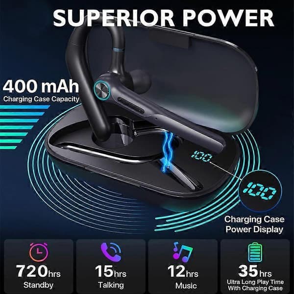 med mikrofonTrådløse hovedtelefonerBluetooth-øretelefoner HG