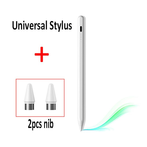 Yleiskäyttöinen kosketusnäyttökynä Älykäs kynä iOS/Androidille Apple Huawei Xiaomi Redmi Kindle Iphone Lg Tablet Ipad -kynälle White