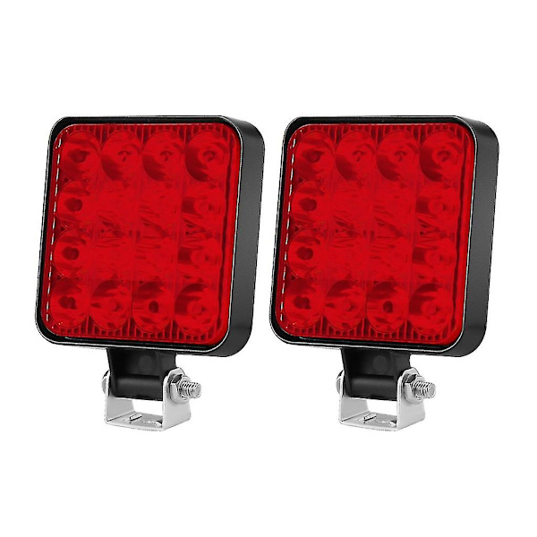 Erittäin kirkas LED-työvalo, vedenpitävä valonheitin kuorma-autoihin ja maastoajoneuvoihin Red