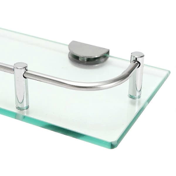 58,5 cm Glas Badeværelse Badekar Bruser Hylde Caddy Rack Organizer Holder Rektangel