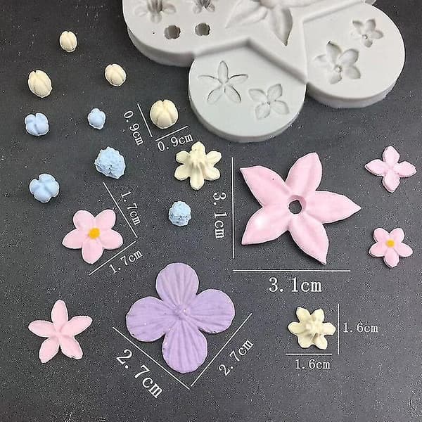 Kageforme Den Nye Ferskenblomstform Dråbelimform 2 stk