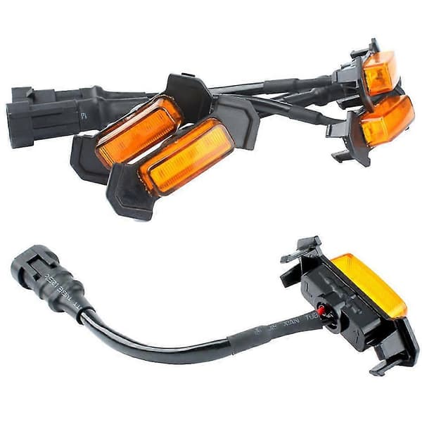 Til 2016-2020 Front Grill Belysning Led Grill Lys Kit 4 Stk (Skal Gul Lys)