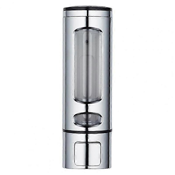 400 ml skumsæbedispenser, moderne, bred anvendelse, flydende sæbedispenser, manuel flydende sæbebeholder til vaskerum Silver