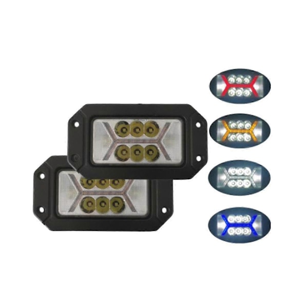 Arbeidslys Rektangulær Med Dagslys Front Bar Led Spotlights Tåkelys Signal Lys