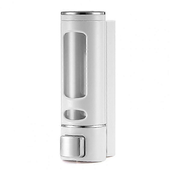 400 ml flydende sæbedispenser, robust tryktype, vægmonteret håndvask sæbedispenser til badeværelse White