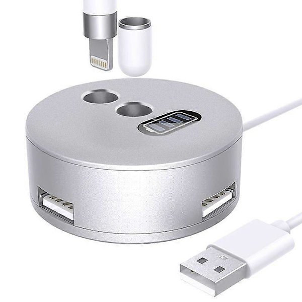 Apple Pencil 1 3 USB-portin latausalusta alumiinista A48-2 Silver