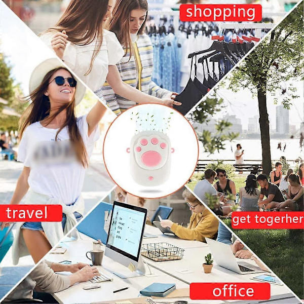 Kannettava Hands Free Cat Paw USB-tuuletin (keltainen)