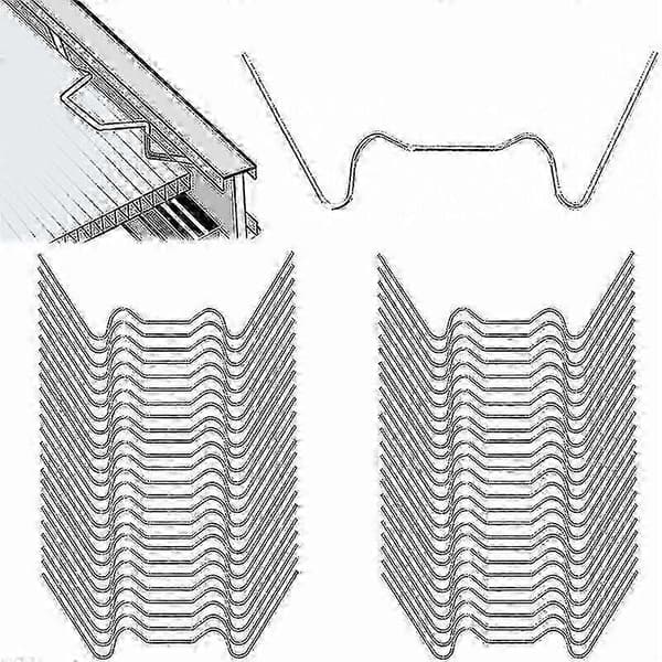 2024 Drivhus Glas Klips 125 Stykker W Drivhus Klips Rustfrit Stål Drivhus Glas Klips Drivhus Have Drivhus