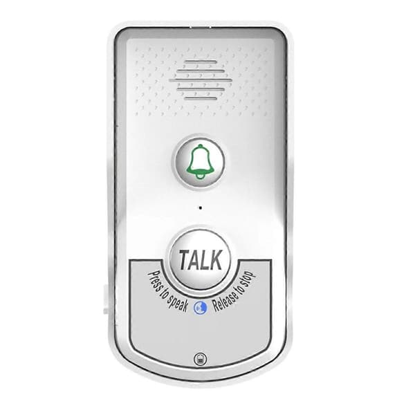 2.4G Trådløs Langdistanse Dørtelefon Intercom Dørklokke 2-veis Audio Stemmesender og Mottaker for Hosp Black