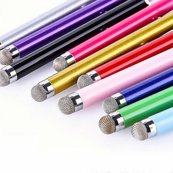 3/5/10 kpl/setti verkkokuitu kapasitiivinen kosketuskynä metallinen kosketusnäyttökynä kaikkiin kapasitiivisiin näyttöihin älypuhelin tabletti pudotus 3pcs-Random Color