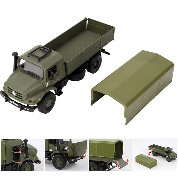 1:36 Børn Mini Legering RC Militærlastbil Pædagogisk Modelbil Legetøj