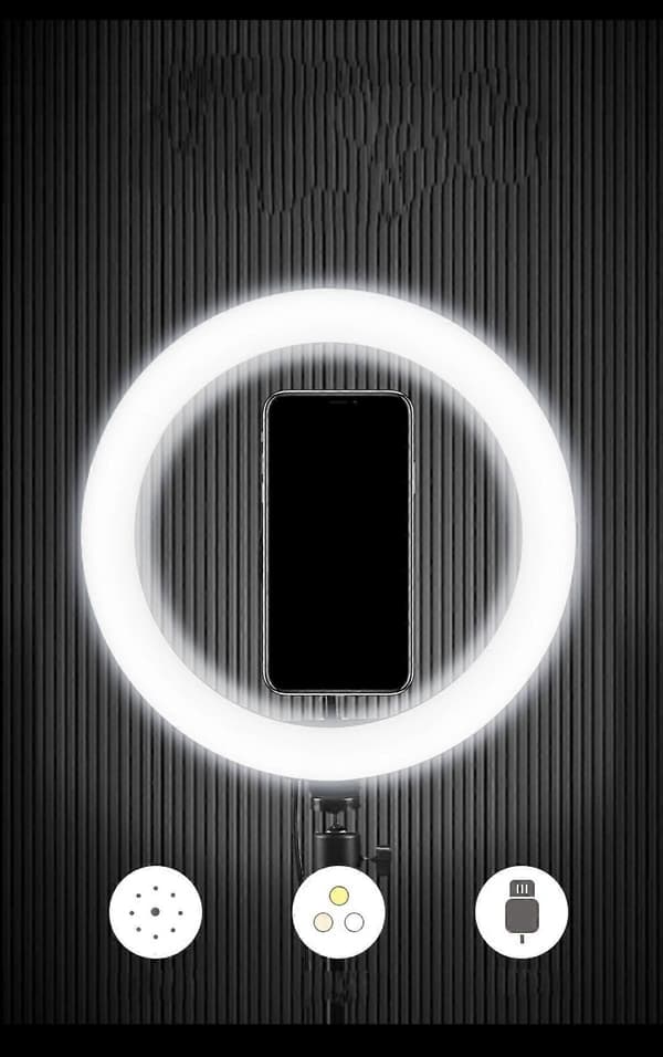 Mobil Selfie Live Beauty Light Fill LED Ring Light LED Ring Desktop Ring Light (33CM)