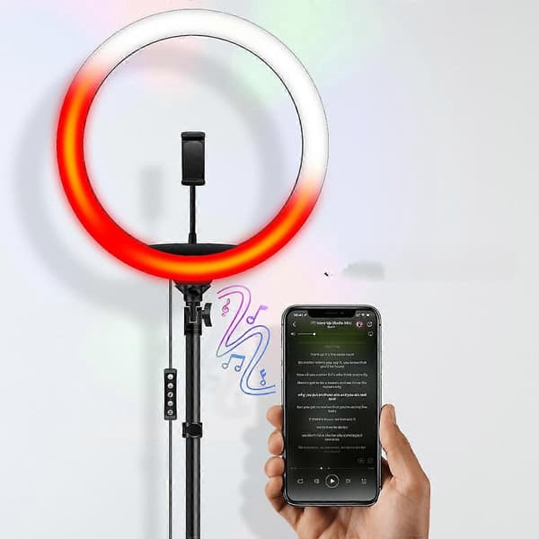 Ringlampe - RGB Ring Fill Lampe USB-drevet Fyldlys til Selfie Live Broadcast