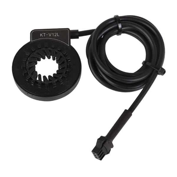 E-cykel pedalsensor KT-V12 Sensor SM/Vattentät kontakt SM-skarv Black
