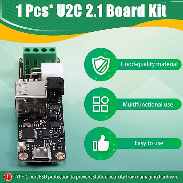 2.1 Board Support Canbus PT100 til Klipper Hotend Tool 36 Stepper Motor til Ender3 3D-printer, EBB36 EBB42 Black
