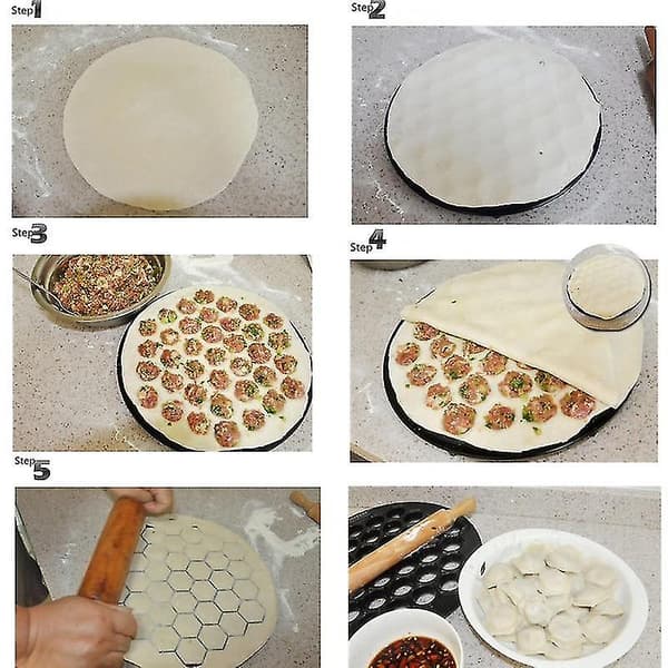 Kakebrett Kjøkken Deig Dumpling Press Form Maker Ravioli Laging Form DIY Maker Dumpling Form Pasta Form 37 No13439
