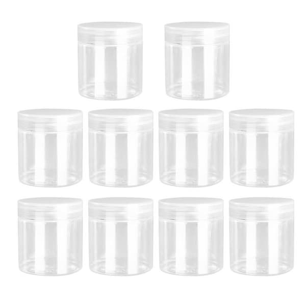 10 stk. gennemsigtige plastikflasker