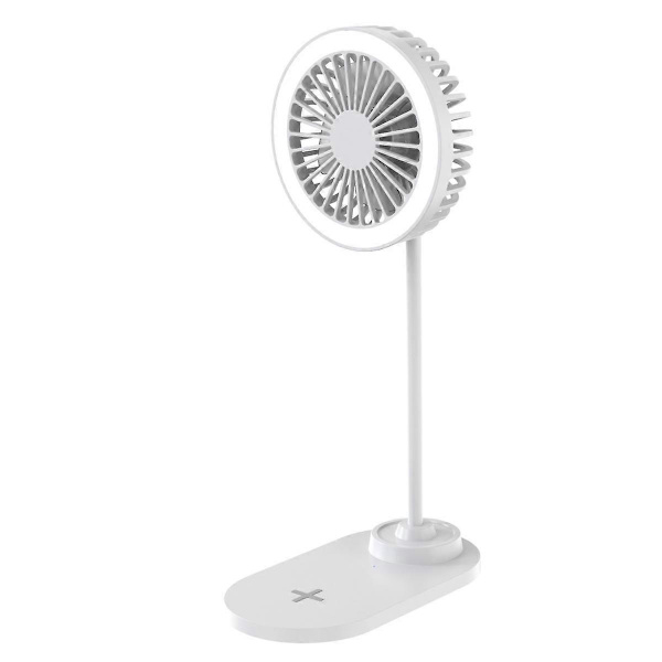 Trådløs opladningsventilator med fyldlys