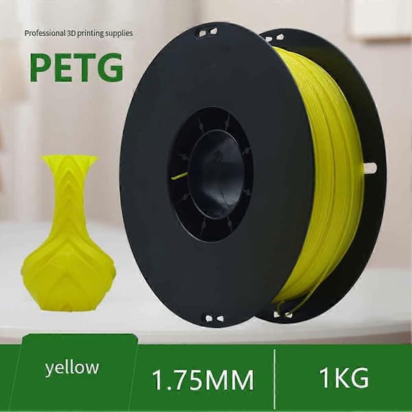 1.75mm 3D Printer Normal PLA Filament Gul 1000g Pr. Spole En Flaske med 3D Printer Limstift Yellow