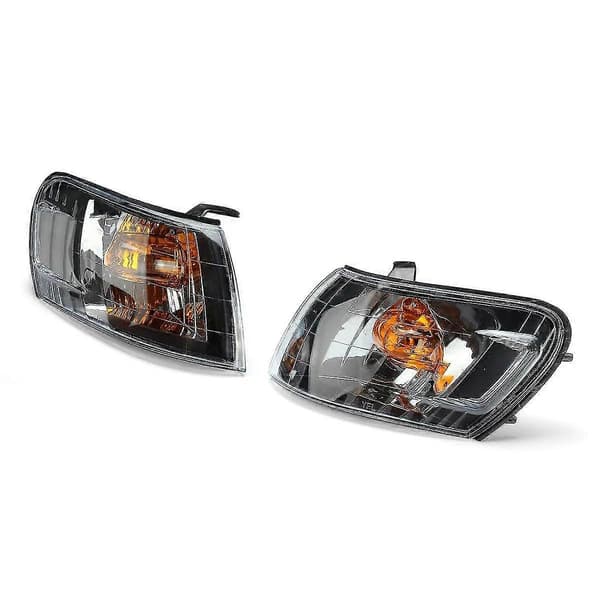 2 stk. Bil Front Hjørne Lampe Lys Linse Sort Til Ae100 E100 Ae101 1993-1997 Blinklys Uden Ledning Har