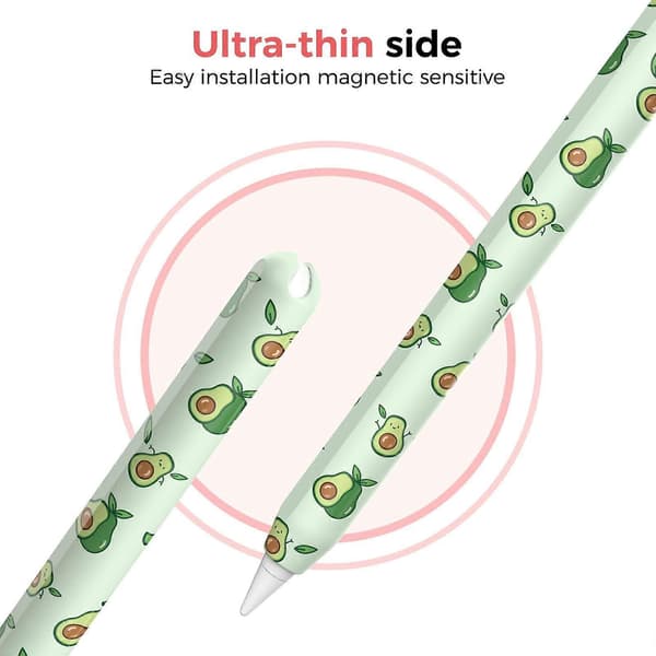 För Apple Pencil Pro / 2 AhaStyle PT65FT Silikon Pennfodral Banana