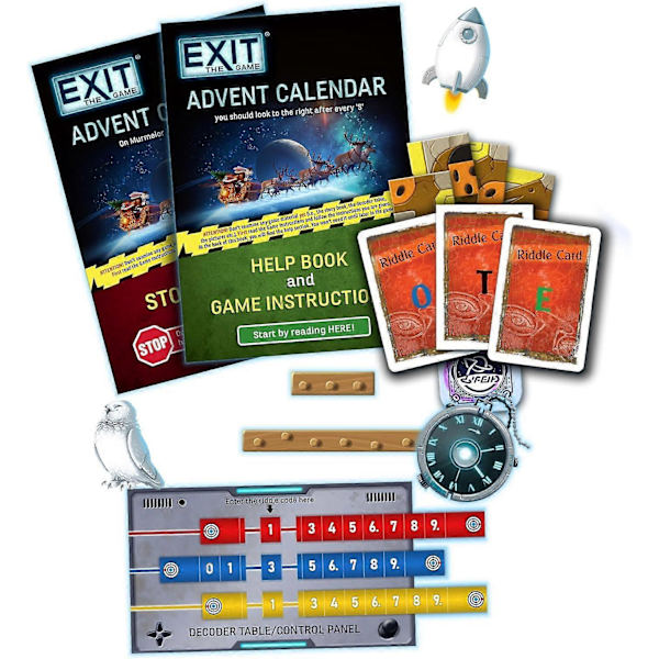 Exit Adventskalender - Det Intergalaktiska Loppet Brädspel