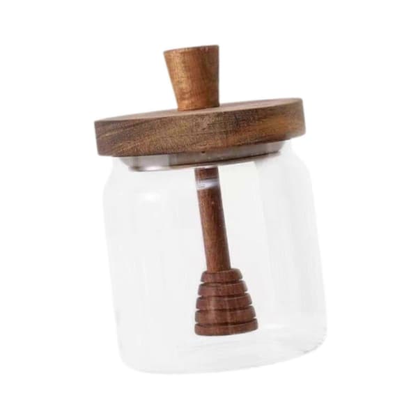 Honningkrukke Multifunktionel Vaskbar Honningbeholder til Te Sovser Bryllupsfest 500ml Clear 400ml